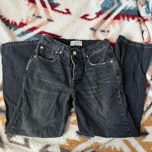 We The Free jeans, it’s a cropped grey jeans